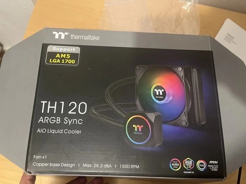 Thermaltake TH120 ARGB Sync, Wasserkühlung CPU, AIO, RGB Beleuchtet 1700 AM5