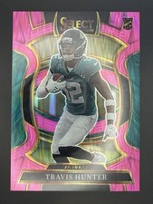 2025 Panini Select Football- Travis Hunter Concourse No.28 Pink Shock Rookie