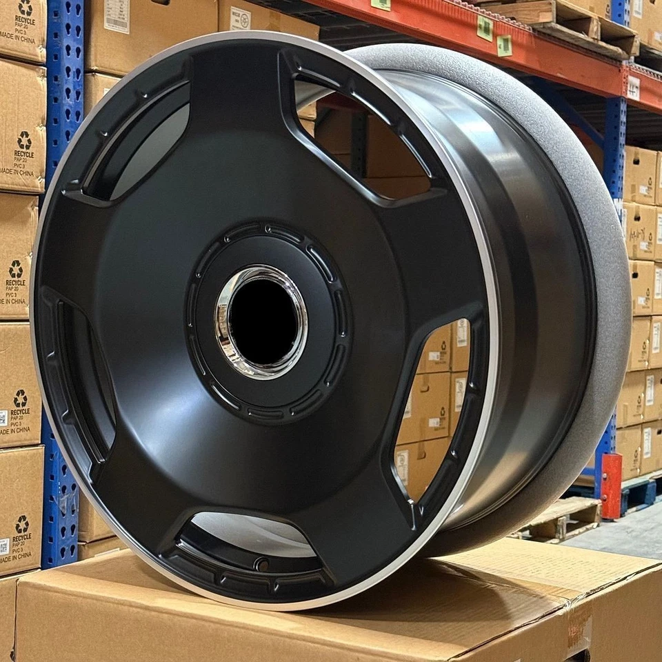 20" GT63 AMG MONOBLOCK STYLE BLACK WHEELS FITS MERCEDES BENZ SL500 SL550 SL55 - Image 3 of 4