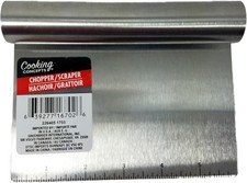 Multi-Functional Stainless Steel Scraper/Chopper for Home and Restaurant Use