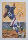 1989 Goal Line Art FRANK GIFFORD Signed LE 4x6 HOF Card /5000 Beckett BAS Giants