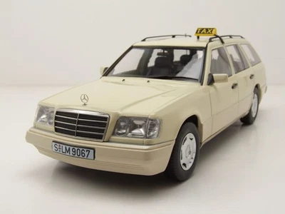Mercedes E-Klasse T-Modell Kombi S124 Taxi 1995 beige Modellauto 1:18 Triple9