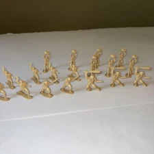 Lot Of 18 TimMee Caveman Neolithic Figures Tan Diorama Scale Model