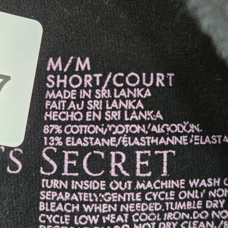 Victoria's Secret Women Legging M/MEDIUM SHORT Black Logo 28" Inseam - Image 3 of 4