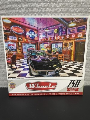 MasterPieces Wheels Black Beauty 750 Piece Jigsaw Puzzle Brand New   