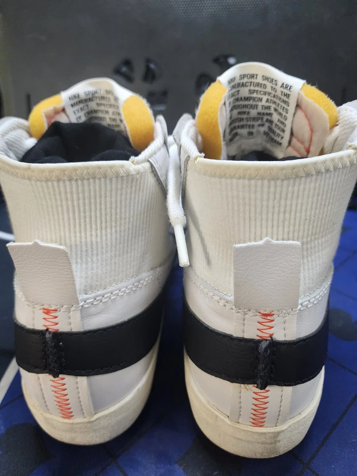 Size 10.5 - Nike Blazer '77 Jumbo Mid White Black No Box Wore For Only A Week - Image 3 of 4