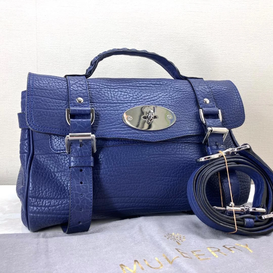 Mulberry Leather Exterior Blue Bags & Handbags for Women for sale