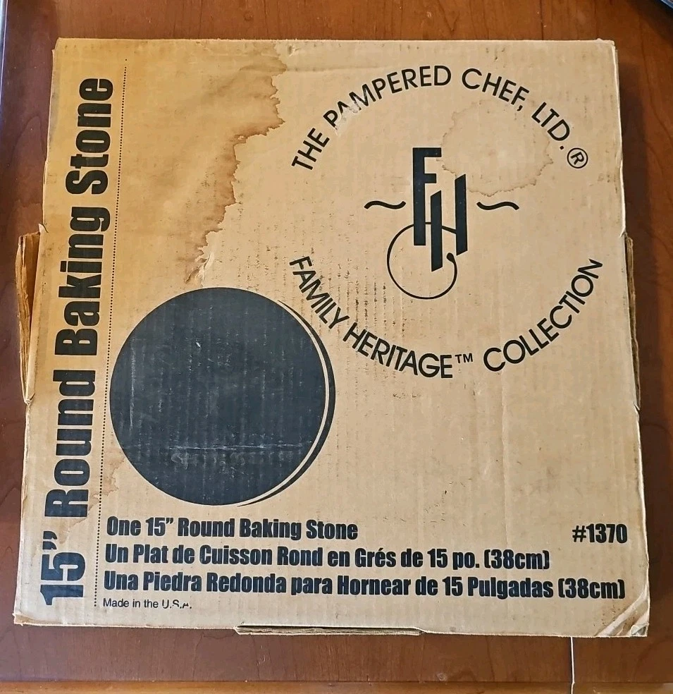 Pampered Chef 1370 Family Heritage Large 15" Round Pizza Baking Stone
Opens in a new window or tab