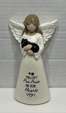 Hand-Painted Cat Angel Statue - Memorial Gifts for Loss of Cat