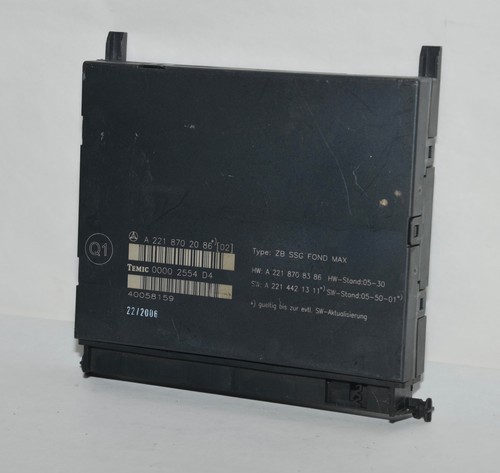 Steuergerät Mercedes W221 Sitz Sitzverstellung Rücksitzbank A2218702086 Original
