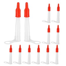 12Sets Caulk Nozzle Kit with Sealing Caps for Construction Applications