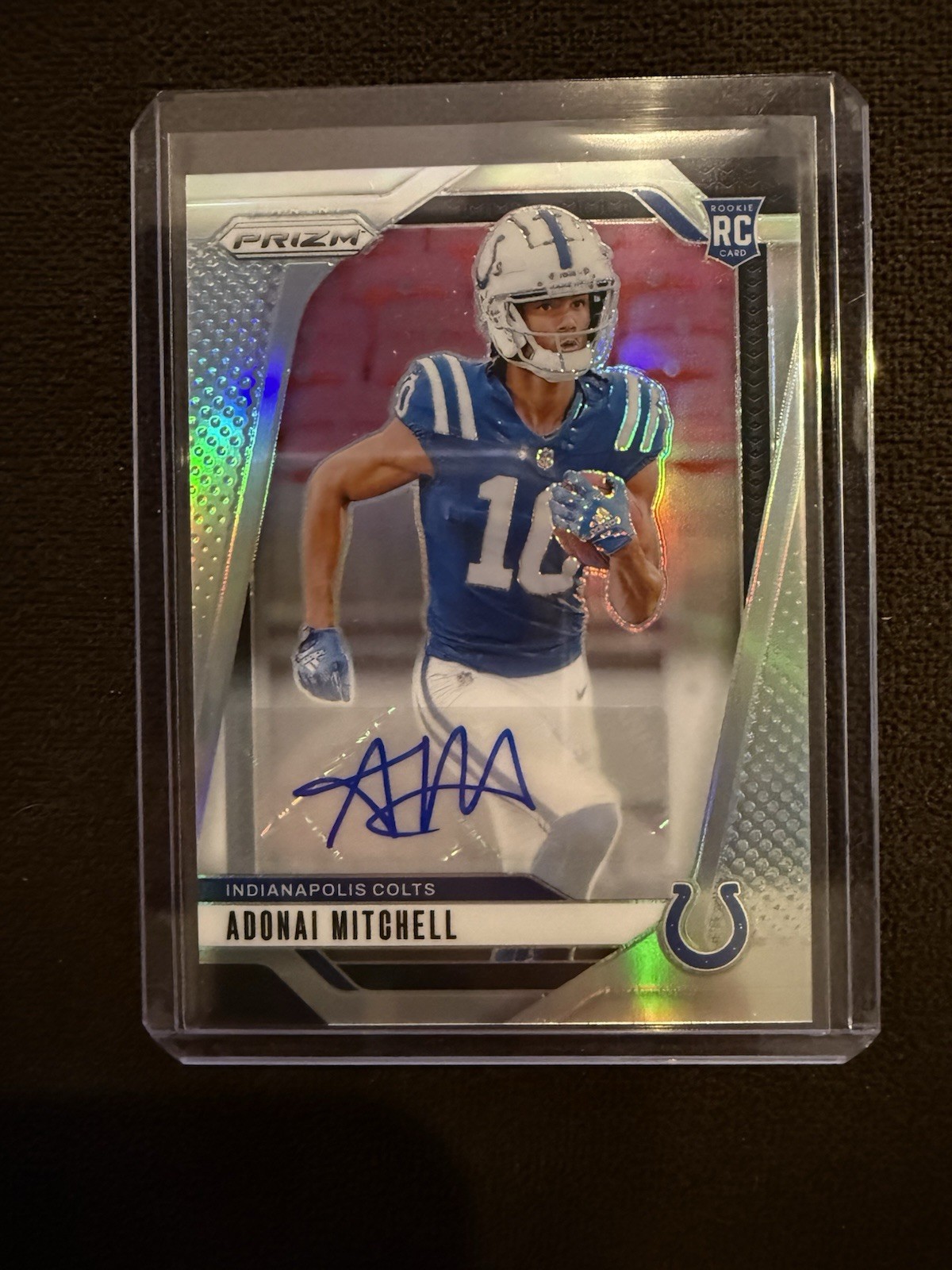 2024 Panini Prizm - Rookies Adonai Mitchell #303 Silver Prizm Autographs RC
