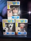 Funko Pop Family Guy Peter Griffin #31 Brian #32 Stewie #33 Set + Protectors