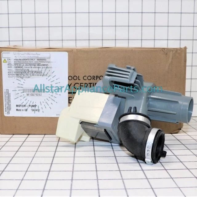 Whirlpool W10894668 - Genuine OEM Dishwasher Circulation Pump & Mo