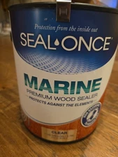1 Gallon Clear Marine Sealant Waterproof Wood Sealer for Outdoor Furniture