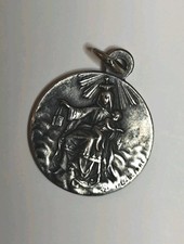 VTG French FP Lasserre Medal Sacred Heart Of Jesus & Our Lady of Mount Carmel  