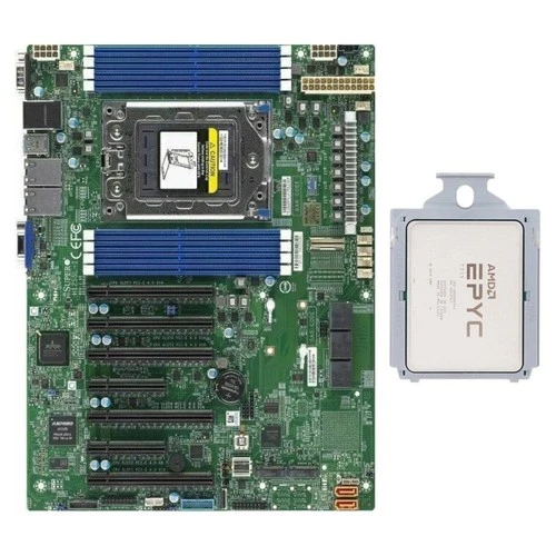 AMD EPYC Milan 7713 CPU 64 Cores 2.0GHz + Supermicro H12SSL-I ATX Motherboard