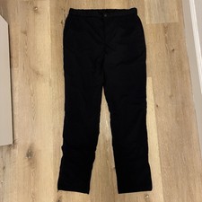 UNIQLO Black Insulated Pants Men’s Size M Elastic Waist Zip Hem