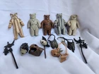 Vintage Star Wars Ewok Action Figure Lot with Accessories