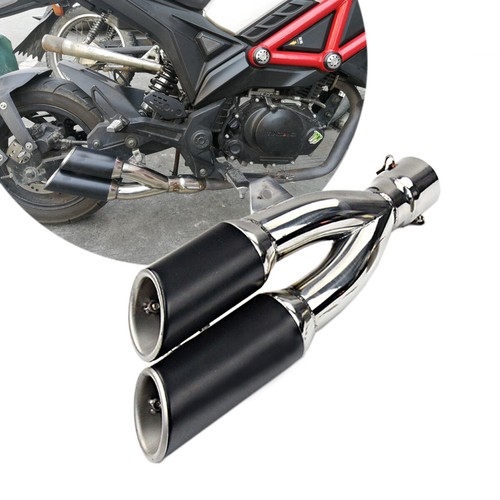 Universal Motorcycle Exhaust Muffler Tail Vent Pipe Slip On 3851mm W