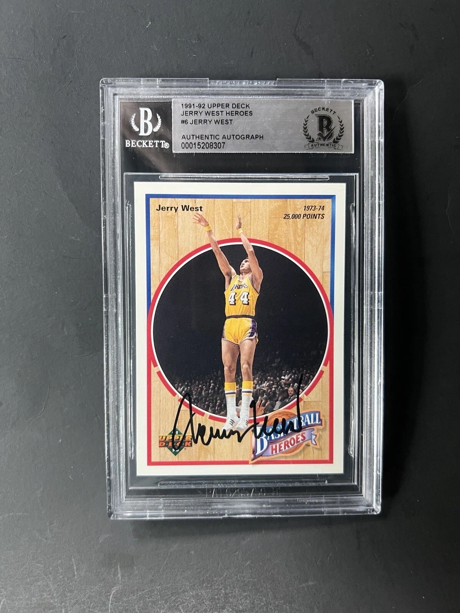 Upper Deck Jerry West Basketball Autographed Sports Trading Cards