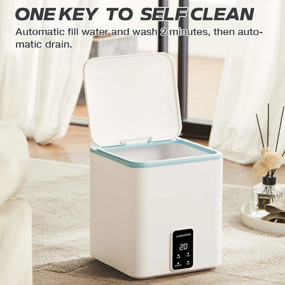 Fully Automatic Washing Machine Portable Socks Underwear Small Cleaning Machine - Image 2 of 4