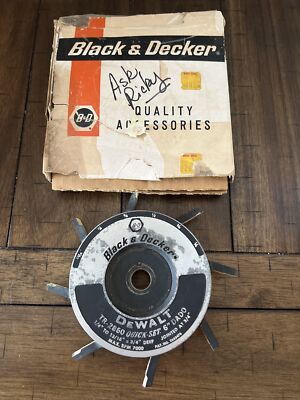P Vintage Black & Decker Dewalt TR-2860 Quick Set 6  Dado Jointed 3/4 