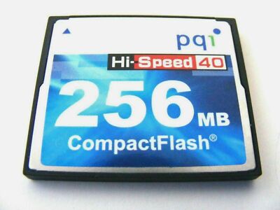 . 256MB Compact Flash CF Speicherkarte ( 256 MB CF Card ) PQI gebraucht