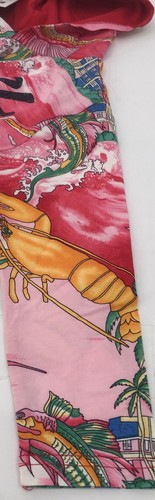 POLO Ralph Lauren Sweatshirt Boys Size 4/4t Tropical Beach Lobster Pink Red - Picture 5 of 12