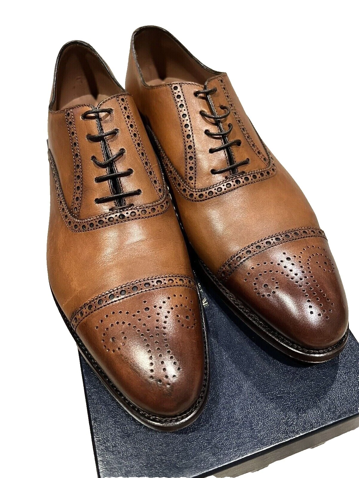 Zapatos De Vestir Ralph Lauren Purple Label sólido superior de cuero para hombres