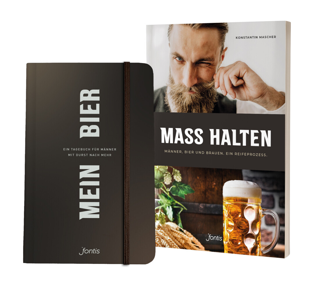 Paket: Sachbuch "mass Halten" Plus Tagebuch "mein Bier". 2 Bände |