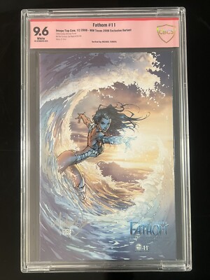 Fathom # 11 CBCS 9.6 WW Texas 2006 Exclusive Variant Signed By Michael Turner