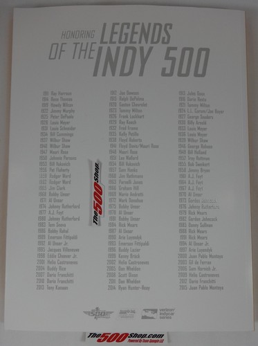 2016 2017 2018 2019 Indianapolis 500 & INDYCAR Grand Prix Souvenir Program - Picture 3 of 10