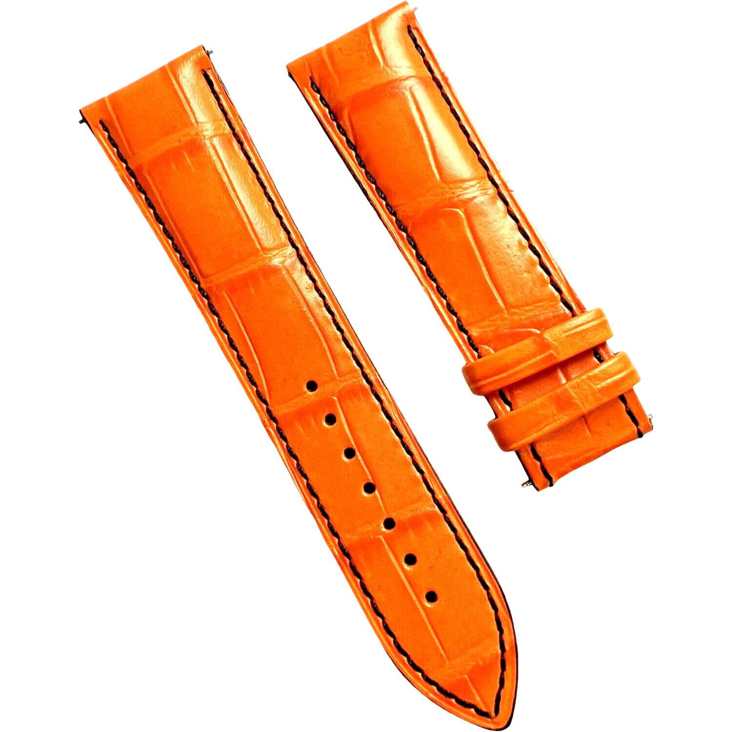 Loading Sign Without Background MIDO - BRACELET - GENUINE LEATHER - 23 x 20MM - ORANGE | eBay