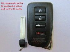 Unlocked Oem Lexus Is Rc Smart Key Keyless Remote Fob Hyq14fba 281451-2020 Ag