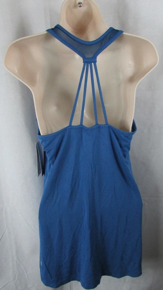 Camiseta sin mangas Gaiam azul yoga Grace pequeña NUEVA Studio to Street mujeres S Foto 3 de 4