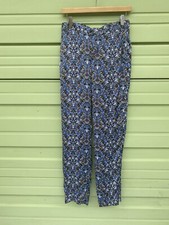 ZARA Multicolor STRAIGHT-LEG FLORAL PRINT TROUSER MID-RISE Size S B708