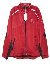 The North End Sport Windbreaker Jacket Mens XL Red Black Kellogg's USA Olympic