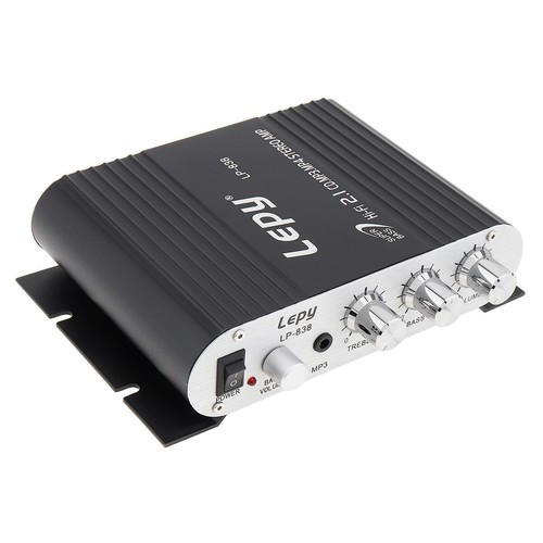 LEPY Hi-Fi Stereo Car Amplifier 12V Amplifier Booster Radio MP3 For Motorcycle - Picture 9 of 12