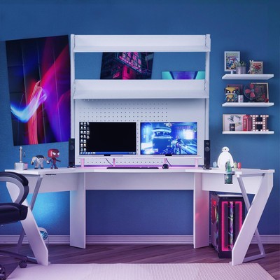  Schreibtischorganizer Weiß Desktop-Rack Space-saving Storage