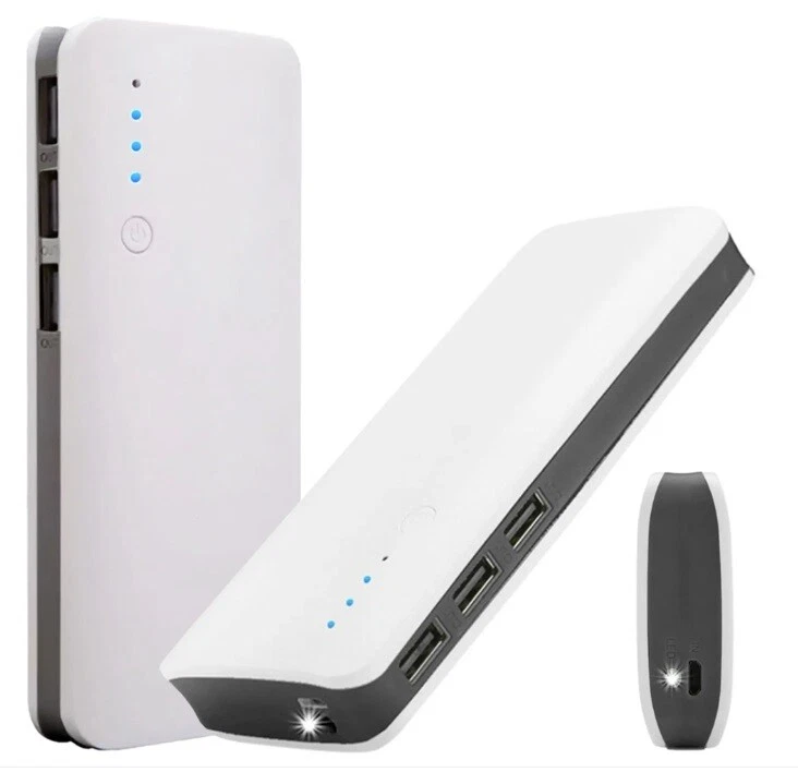 Powerbank Extern 15000mAh mit 3-Port USB für Handy Tablet Kopfhörer Smartphone - Bild 3 von 3