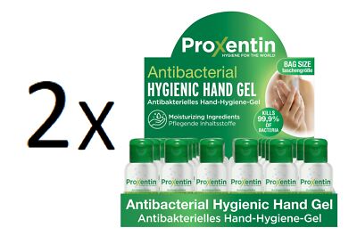 2xProxentin 36x30ml Desinfektionsmittel Hand Hygiene Gel ohneWasser Taschengröße
