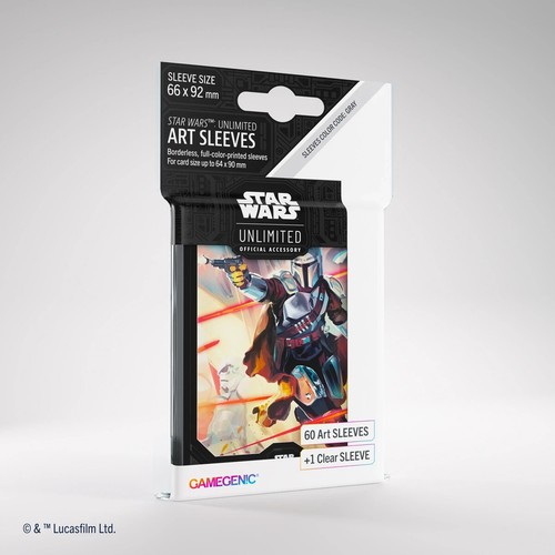 GameGenic - Star Wars Unlimited Art Card Sleeves - Mandalorian - 60 Ct Pack - 第 1/1 張圖片