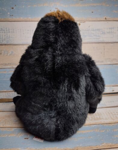 Ganz Webkinz Signature endangered Gorilla Plush No Code 10" sitting black Toy - Picture 4 of 8