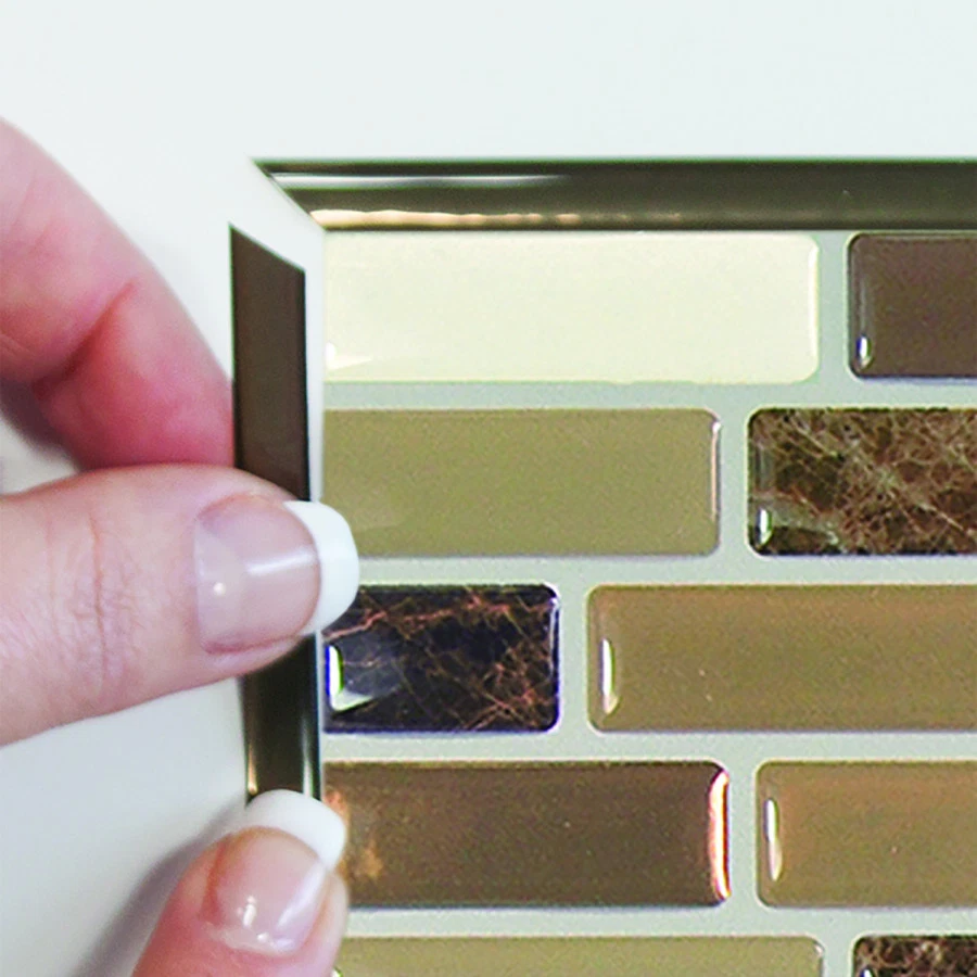 Smart Tiles SmartEdge Ambra Peel and Stick Finishing Edge Backsplash Border - Image 4 of 4