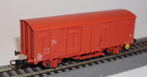 WAGON COUVERT G4 2 essieux Coca-Cola, ép. IV SNCF - HO 1/87 - JOUEF