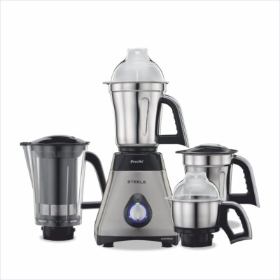 Preethi Steele Supreme MG 208 750 W Mixer Mühle (4 Gläser, Grau)
