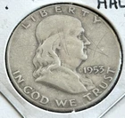 New Listing1953-S Benjamin Franklin Silver Half Dollar 90% Silver