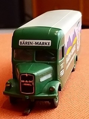 Faller H0 Car System Herpa MAN Diesel LKW  Bärenmarke top Inspektion, mit Licht!