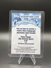 2026 Topps Chrome Update Dylan Harper Autograph Redemption /50 Spurs Future Star